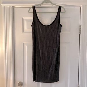 VINCE Matte Sequin Tank Dress